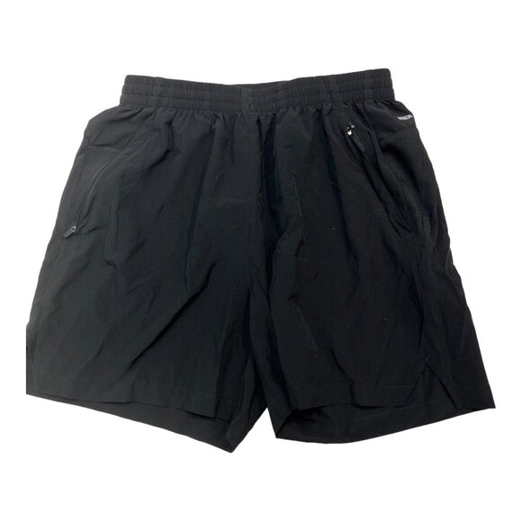 Mier Shorts Womens S Black Elastic Tie Waist Athletic Zip‎ Pockets Lightweight - Picture 1 of 7
